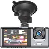Image de Dashcam 3 caméras embarquée pour voiture avec microphone et haut-parleur partel noir DASHCAM002