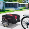 Image de Remorque Vélo Remorque cargo vélo noire neuve 140x88x60 cm - Transport robuste et spacieux