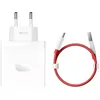 Image de Chargeur OnePlus SUPERVOOC 100W One Port USB-C Chargeur de charge rapide avec câble blanc