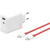 Image de Chargeur OnePlus SUPERVOOC 120 W Chargeur USB-C à double port à charge rapide avec câble Blanc
