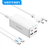 Image de Chargeur Gan De Bureau Vention 4 Ports Fbsbg-eu Pd100w Avec Kit De Câbles - Eu - Couleur Blanche