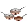 Image de Ensemble De Poêle San Ignacio Optimum Copper Cuivre Acier Inoxydable Aluminium Aluminium Forgé (5 Pcs)