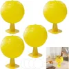 Image de 4pcs Piège à mouches à fruits boule collante piège à mouches multifonction en forme dagrumes pour mouches à fruits