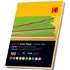 Image de KODAK - Ramette de 100 feuilles papier couleur 80g/m² Format A4 (21x29 7cm) Rouge Orange Jaune Vert Bleu et Rose