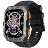 Image de Montre Connectée Homme Femme Blackview W80 Pro Smartwatch Bluetooth 900mAh1.91 100 Sports mode avec LED LampGPS - Noir