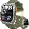 Image de Montre Connectée Homme Femme Blackview W80 Pro Smartwatch Bluetooth 900mAh1.91 100 Sports mode avec LED LampGPS - Vert