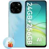 Image de Téléphone Portable Blackview Color 6 24Go+256Go/2To Smartphone6.67 HD+IPS50MP+13MP5000mAh Android 15 Dual SIM 4GGPS-Bleu