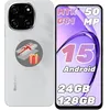 Image de Téléphone Portable Blackview Color 6 24Go+128Go/2To Smartphone6.67 HD+IPS50MP+13MP5000mAh Android 15 Dual SIM 4GGPS-Blanc