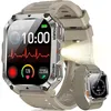 Image de Blackview W70 Pro Montre connectée robuste 145 Étanche 10m Bluetooth 900mAh LED Boussole Kaki