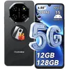 Image de 5G Smartphone BLACKVIEW SHARK 6 Android 15 Téléphone Portable Pas Cher12Go+128Go6.88 HD120Hz5000mAh16+8MP Dual SIMNFCNoir