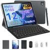 Image de Tablette Tactile BLACKVIEW LINK8 12.72K90Hz18Go RAM+256Go ROM8400 mAh Android 15 Tablette Grisavec Clavier+Stylet+Souris