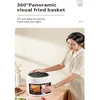 Image de Friteuse à air 45 litres avec 10 programmes visible température réglable panier antiadhésif sans BPA 1350 watts