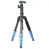 Image de Trépied Voyage Slim Fibre Carbone Bleu 31,5-130cm Benro
