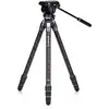 Image de Kit Trépied Vidéo Fibre De Carbone Black With Carbon-fiber Weave Pattern 22.5 159 Cm Benro