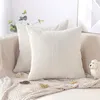 Image de Housse de coussin - Lot de 2 - Velours côtelé - 45 x 45 cm - Beige