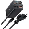 Image de Chargeur Rapide - BASEUS - GaN3 Pro 65W - 4 Ports - Câble Type-C 1M - Compatible iPhone et Samsung
