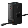 Image de Adaptateur secteur - BASEUS - POWERCOMBO 65W - Noir - Charge multiple - 3 ports USB-C/USB/AC