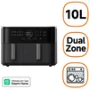 Image de Friteuse À Air Xiaomi Dual Zone Af 10l Noir 2700 W 10 L