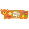 Image de Viga Toys jeu mural ours 91 x 32 cm bois orange