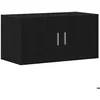 Image de 148916& Armoire murale - Salle de Bain - chêne noir 80x39x40 cm - Bois - Panneaux de particules