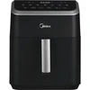 Image de Midea Mad55000adk Singolo 5,2 L 1600 W Friggitrice Ad Aria Calda Nero, Grigio