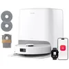 Image de Roborock Qrevo 2 Pro Set Robot Aspirateur Laveur Détachement Auto Serpillières Tapis Brosse Réversible Anti-Emmêlement 25000Pa Blanc
