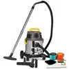 Image de Aspirateur eau et poussières 1600w - 20l inox - 27 kpa avec prise intégrée