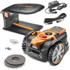 Image de Robot tondeuse autonome 18V sans fil périmétrique avec station de charge et garage - Max 400m²