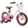 Image de Vélo pour enfants - JOYSTAR 16 pouces - Frein à rétropédalage - Cadre en acier - Mixte blanc