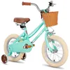 Image de Vélo enfant 16 pouces JOYSTAR - Vert - Frein à rétropédalage - Roues stabilisatrices - 4 à 6 ans