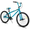 Image de Hiland 26 Kids BMX Freestyle Bike avec 2 repose-pieds en acier et roue libre rotation à 360 degrés-Bleu
