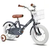 Image de STITCH Vélo pour enfants de 16 pouces avec panier et double frein à main pour garçons et filles de 4 à 7 ansGris