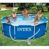 Image de Piscine hors sol tubulaire Metal Frame ronde bleue avec épurateur - INTEX - 28212NP