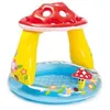 Image de Piscine gonflable enfant INTEX - Pataugeoire carrée champignon - 102x89 CM - 45 litres