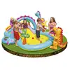 Image de Aire de jeux gonflable dinolande avec douche , bassin et toboggan 280 litres Intex 57135NP