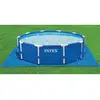 Image de Tapis De Sol Pour Piscine Autoportante - 472 X 472 Cm - Épaisseur 0,13 Mm - Bleu