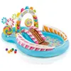 Image de Aire de jeux Piscine enfant gonflable - INTEX - Royaume des bonbons - 295 x 191 x 130 cm