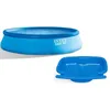 Image de Kit Piscine hors sol autoportante INTEX - Easy Set  - 457 x 107 cm - Ronde (Pompe bâche tapis de sol échelle) - 26166NP