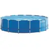 Image de Piscine Tubulaire Ronde Avec Accessoires Metal Frame Junior - Diam. 4,57 M X Haut. 1,22 M - Bleu