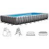 Image de Piscine tubulaire hors sol INTEX - 975 x 488 x h132 cm - Gris - Rectangulaire - Pompe à sable - 54 400 L