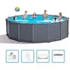 Image de Ensemble De Piscine Graphite Gray Panel 478x124 Cm Intex