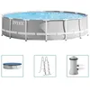 Image de Piscine Intex Prism Frame Ø427 x 107 cm - Gris - Filtre à cartouche - Hors-sol - Tubulaire