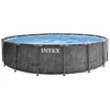 Image de Kit Piscine hors sol tubulaire INTEX - Pris Frame - 549 x 122 cm - Ronde (Pompe bâche tapis de sol et échelle) - 26744NP
