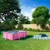 Image de Piscine Hors-sol Avec Cadre En Métal Rose 220 X 150 X 60 Cm Intex