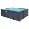 Image de Piscine tubulaire graphite rectangulaire 4,00 x 3,00 x 1,24 m - intex