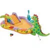 Image de Piscine Gonflable Dino Park Intex Avec Toboggan Volcan Et Jets D’eau 201 X 157 X 69 Cm
