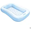 Image de Intex 57403 Pataugeoire gonflable rectangulaire pour petits enfants.