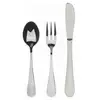 Image de Couverts Bergner Munich Silver Shiny Enfant Acier Inoxydable Argenté (3 Pcs)