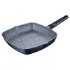 Image de Poêle À Grilller Masterpro Ø 28 Cm Noir Gris Aluminium (ø 28 Cm)