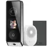Image de Sonnette video connectee ezviz ep8 ultra 2 cameras wi-fi 6 couleur nuit vision ip65 noir EZV43359